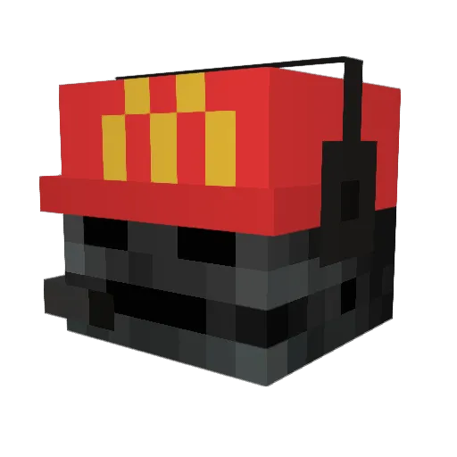 KyroSePoes Minecraft avatar head, 3D render