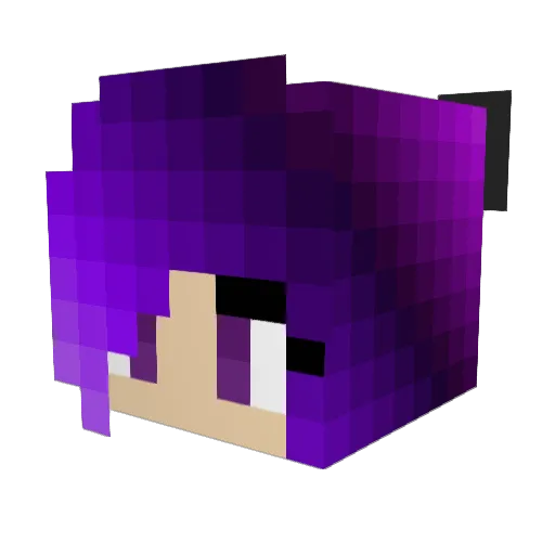 Kyrock01 Minecraft avatar head, 3D render