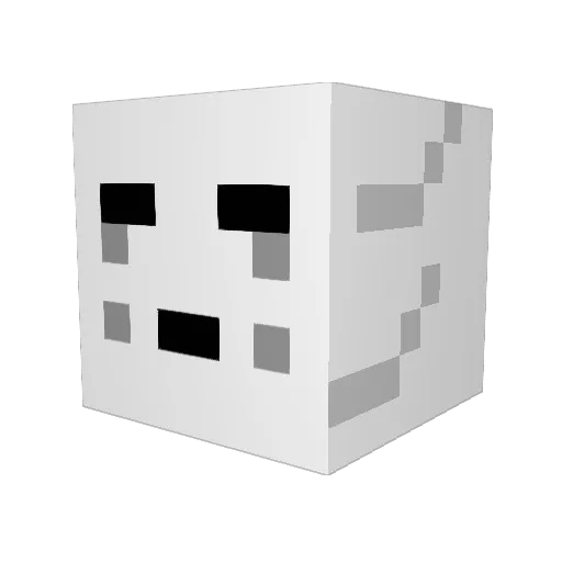 Kyrodon Minecraft avatar head, 3D render
