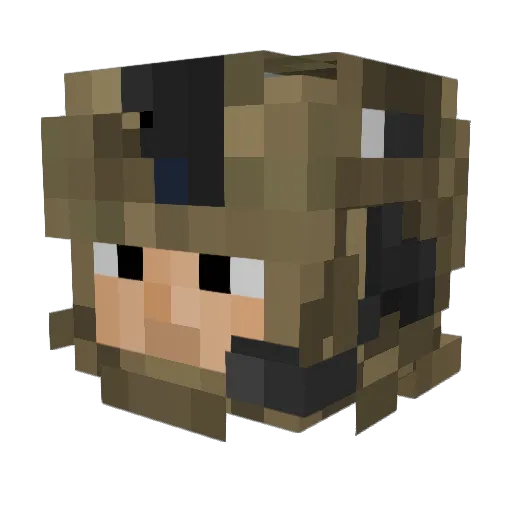 Kyrohnex Minecraft avatar head, 3D render