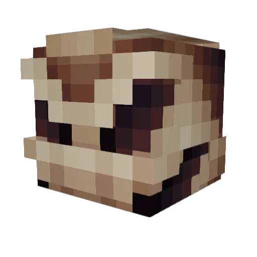 Kyronium Minecraft avatar head, 3D render