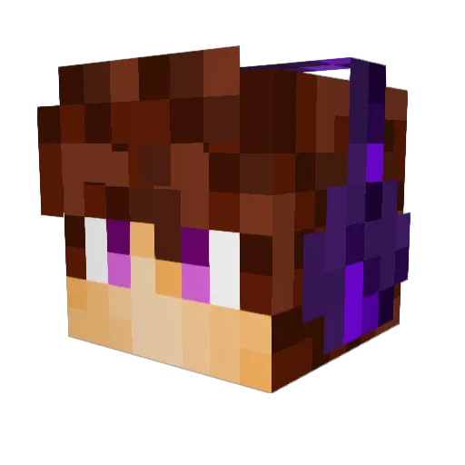 Kyrooo_MC Minecraft avatar head, 3D render