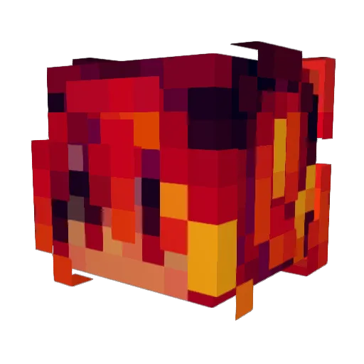 Kyrosha Minecraft avatar head, 3D render