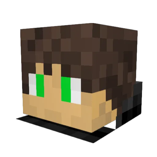 KyrusGX Minecraft avatar head, 3D render