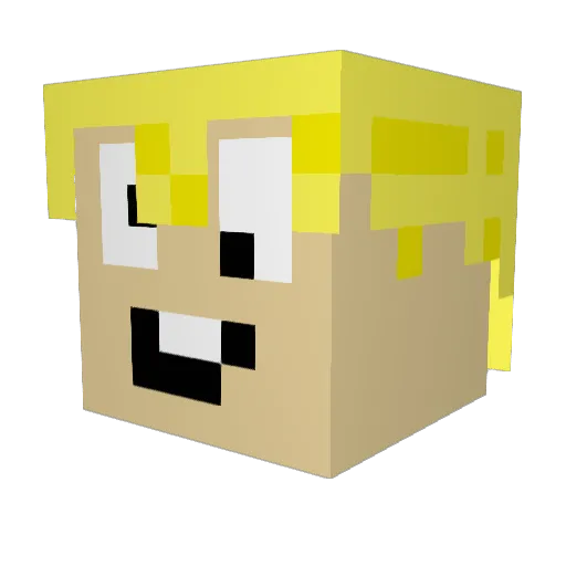 KyrvanSyyla Minecraft avatar head, 3D render