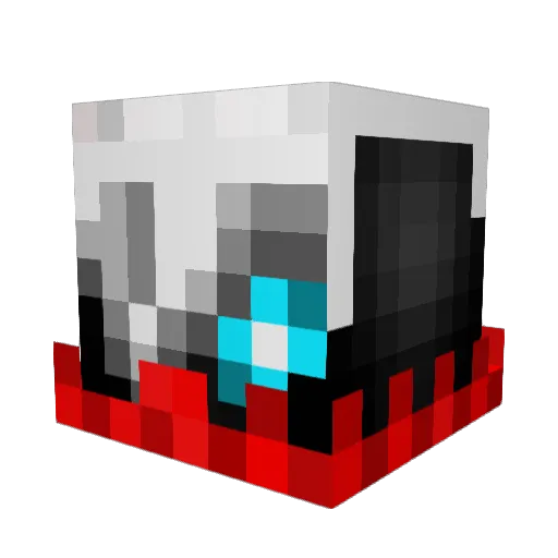 Kysao Minecraft avatar head, 3D render
