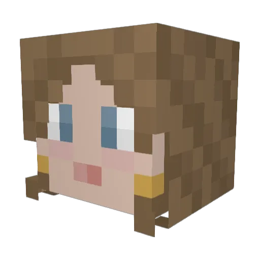 KyseWrz Minecraft avatar head, 3D render
