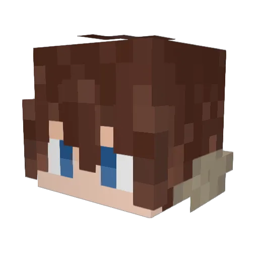 KyserTheGyser Minecraft avatar head, 3D render