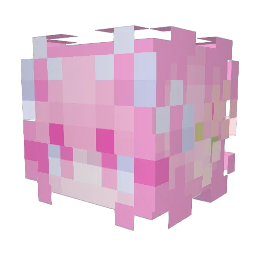 Kyserii Minecraft avatar head, 3D render