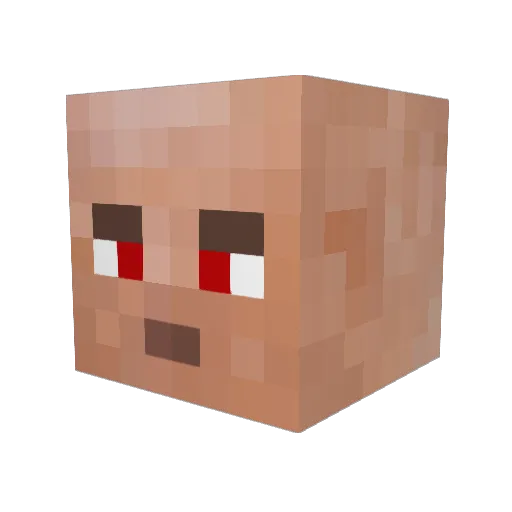 KyslikPower Minecraft avatar head, 3D render
