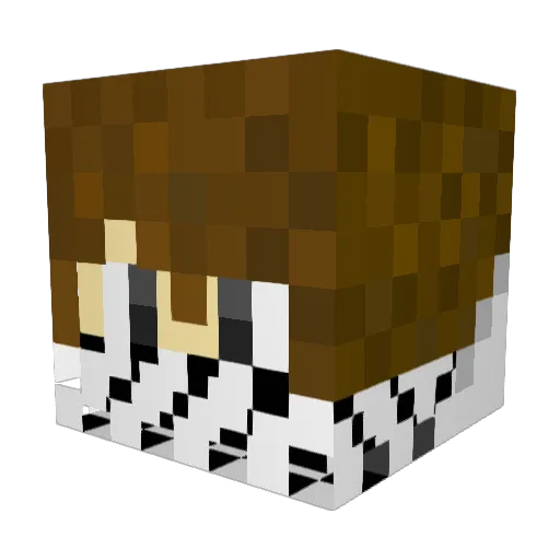 Kyst_1 Minecraft avatar head, 3D render
