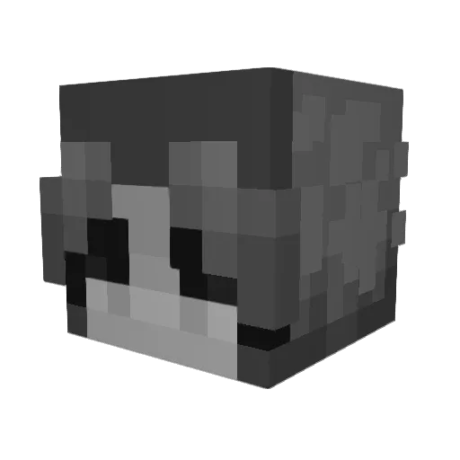 KytKats Minecraft avatar head, 3D render