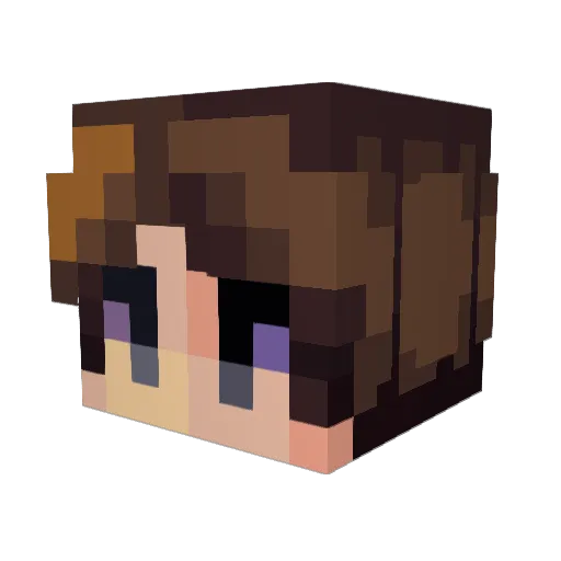 Kythken Minecraft avatar head, 3D render