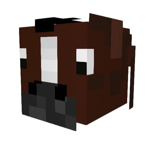 Kyto119 Minecraft avatar head, 3D render