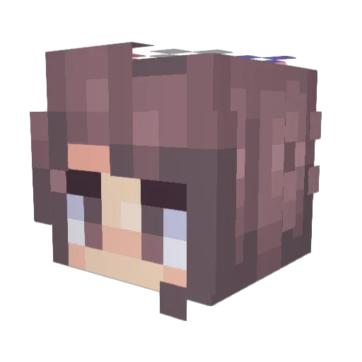 Kyu2000 Minecraft avatar head, 3D render