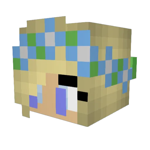 KyuYeon Minecraft avatar head, 3D render
