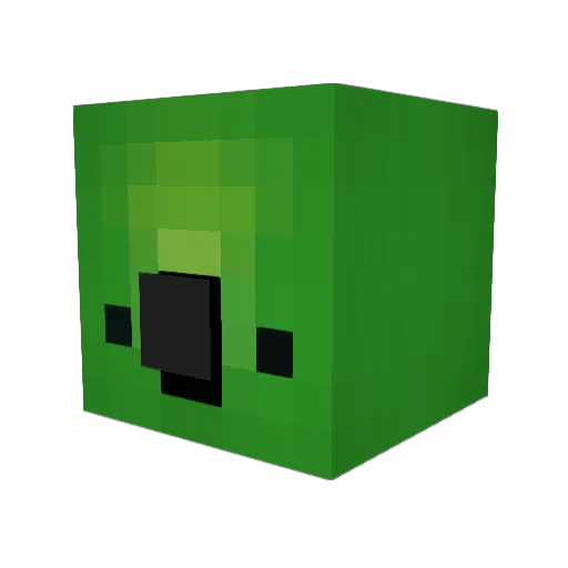 Kyuan_C Minecraft avatar head, 3D render