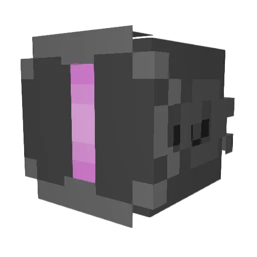 Kyubane Minecraft avatar head, 3D render