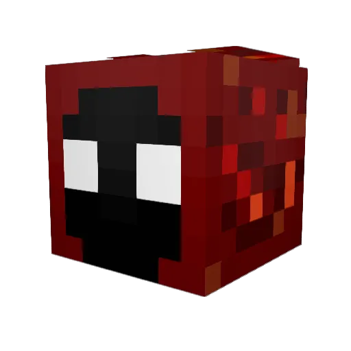 KyubiiXbox Minecraft avatar head, 3D render