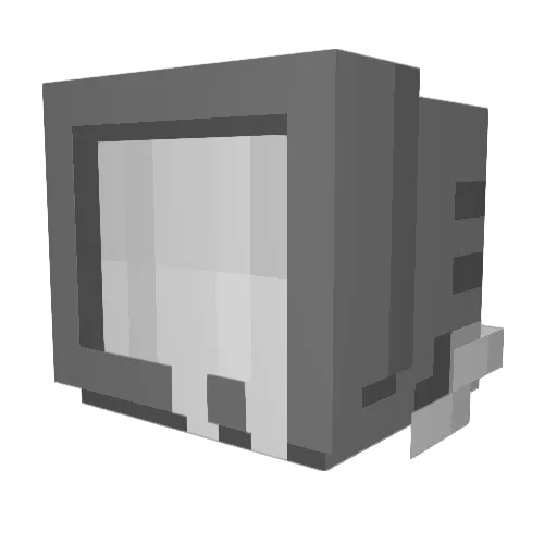 Kyubit Minecraft avatar head, 3D render