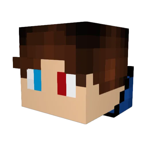 Kyugames22 Minecraft avatar head, 3D render