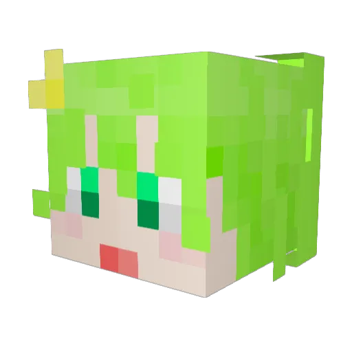 KyunPhago Minecraft avatar head, 3D render