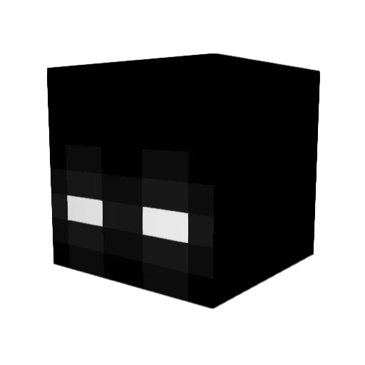 Kyurlyy Minecraft avatar head, 3D render