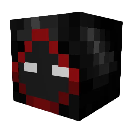 Kyuro_V Minecraft avatar head, 3D render