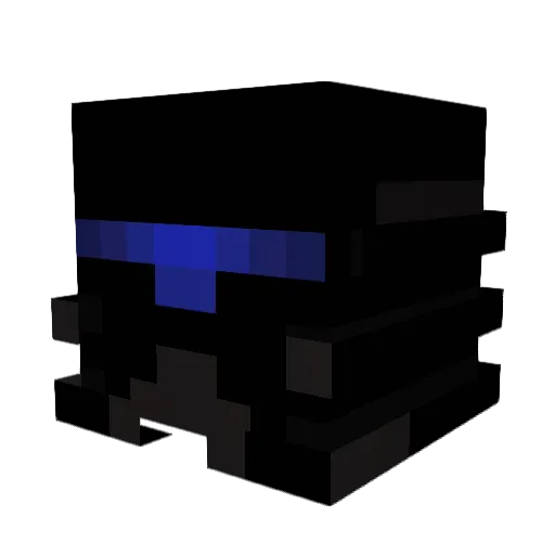 Kyuron Minecraft avatar head, 3D render