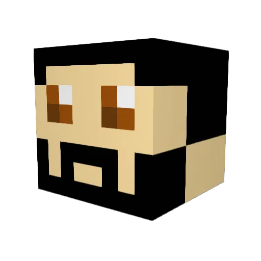Kyuu1001 Minecraft avatar head, 3D render
