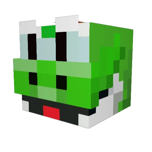KyuuAkikawa Minecraft avatar head, 3D render