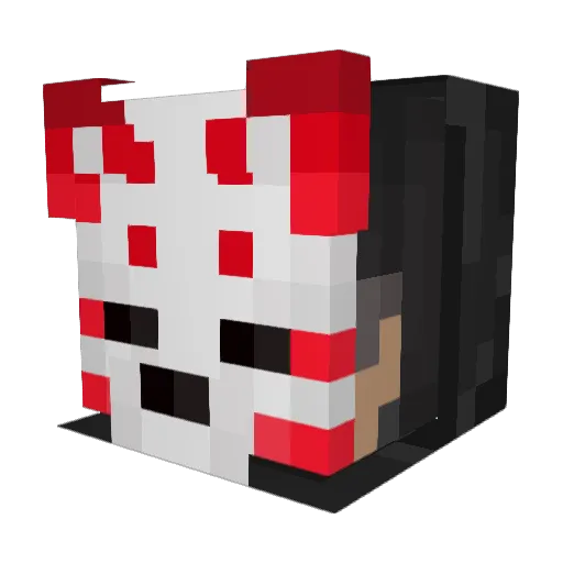 KyuubiKai Minecraft avatar head, 3D render