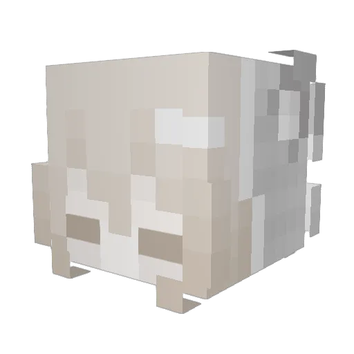 Kyuubijuu Minecraft avatar head, 3D render