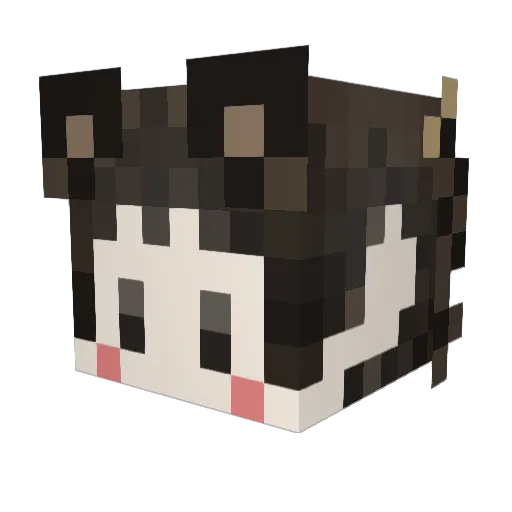 Kyuuuuuma444 Minecraft avatar head, 3D render
