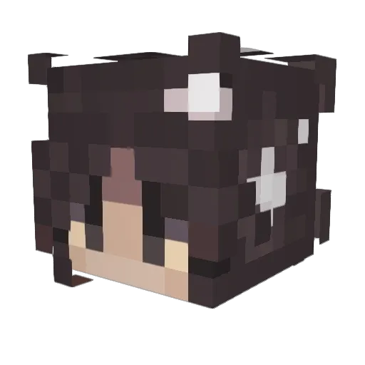 Kyvaera Minecraft avatar head, 3D render