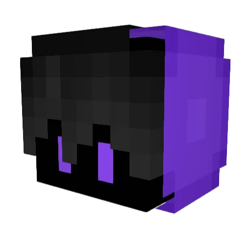 Kyver2 Minecraft avatar head, 3D render