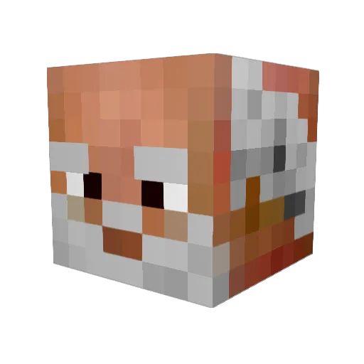 Kyvid Minecraft avatar head, 3D render