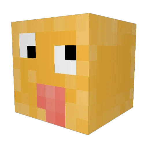 Kyvn Minecraft avatar head, 3D render