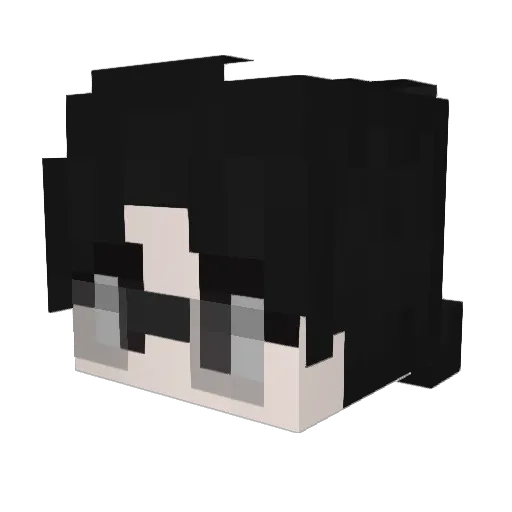 Kyvshv Minecraft avatar head, 3D render