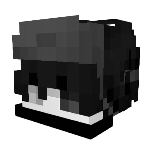 Kyxxen Minecraft avatar head, 3D render