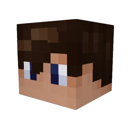 Kyylezz Minecraft avatar head, 3D render