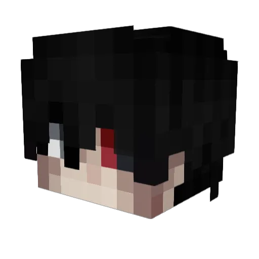 Kyyoosh Minecraft avatar head, 3D render