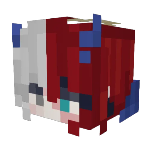 KyzoFN Minecraft avatar head, 3D render