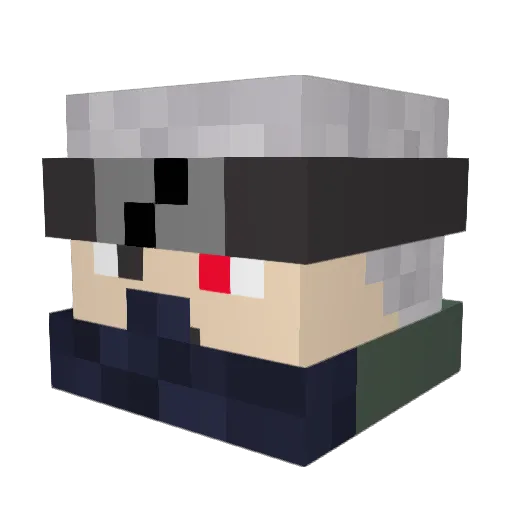 Kyzohn Minecraft avatar head, 3D render