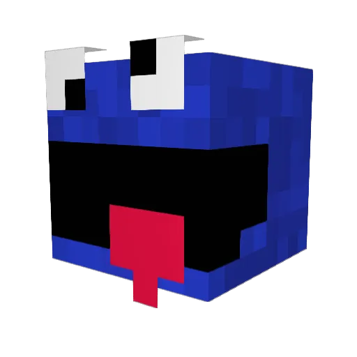 Kyzuch Minecraft avatar head, 3D render