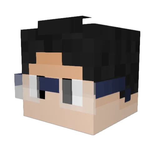 Kz04 Minecraft avatar head, 3D render