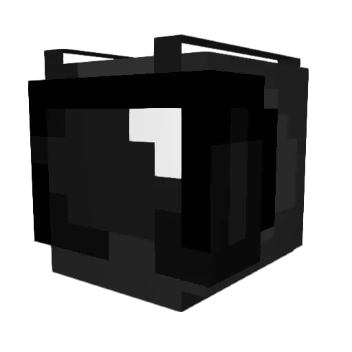Kz1nk_ Minecraft avatar head, 3D render