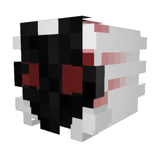 Kz7z Minecraft avatar head, 3D render
