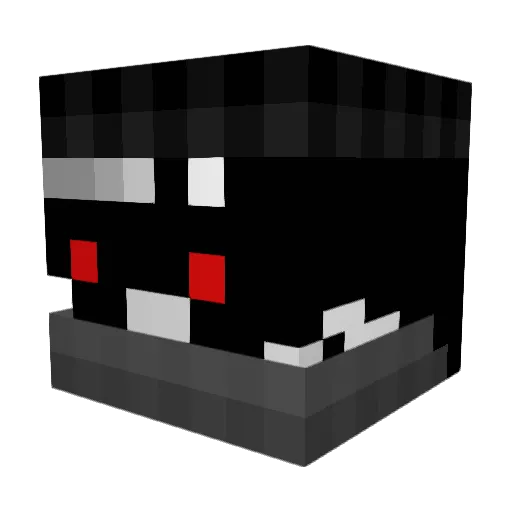 KzG_ Minecraft avatar head, 3D render