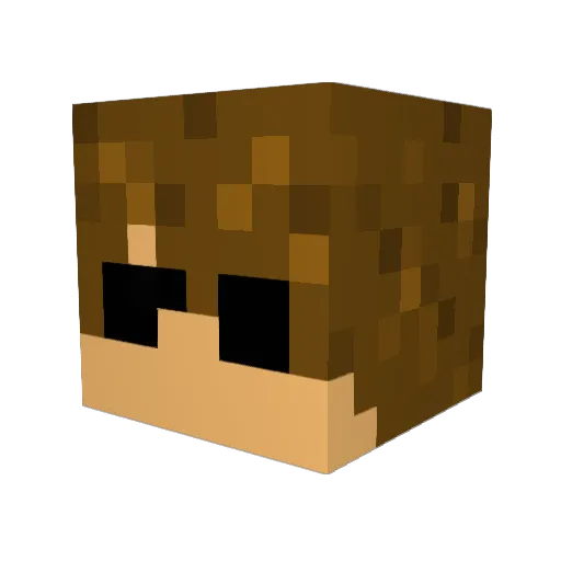 KzIncarnate Minecraft avatar head, 3D render